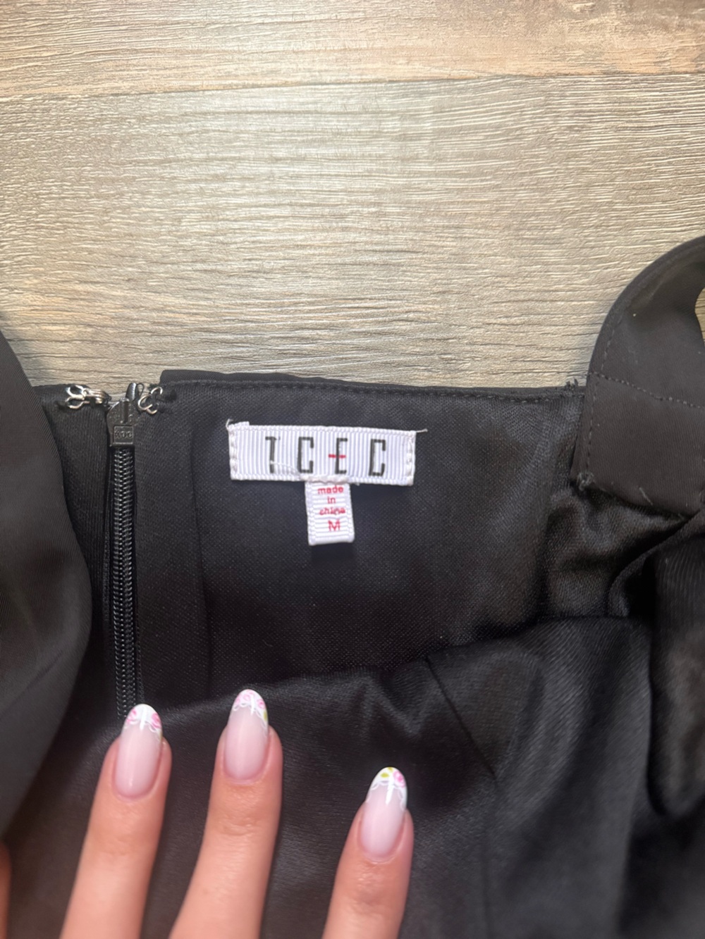 TCEC Black Ruched Mini Dress - Picture 2 of 4